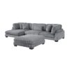 8555GY*CRACVCOT 4-Piece Modular Sectional wi...