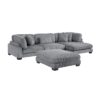 8555GY*CRACVCOT 4-Piece Modular Sectional wi...