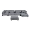 8555GY*CR2ACVCOT 5-Piece Modular Sectional wi...