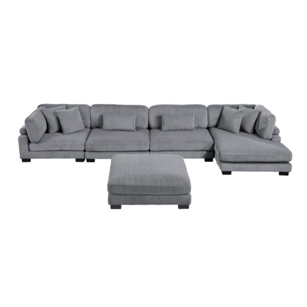 8555GY*CR2ACVCOT 5-Piece Modular Sectional wi...