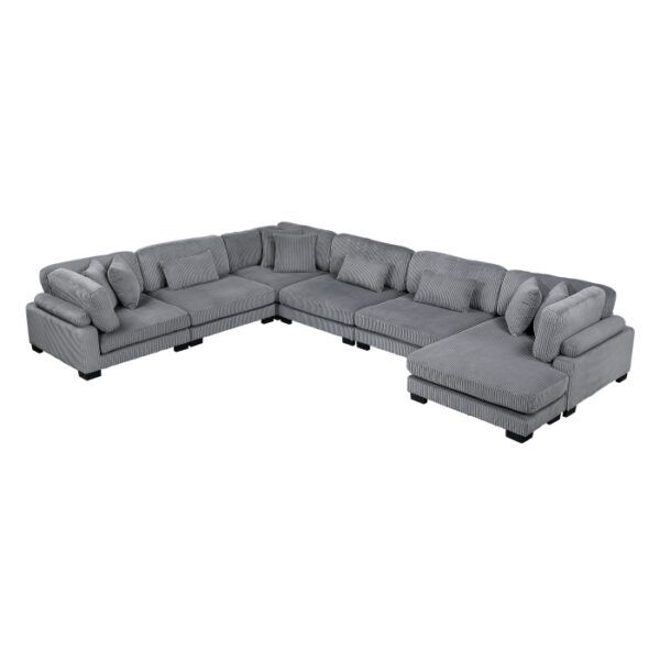 8555GY*2CR3ACVC 6-Piece Modular Sectional wi...