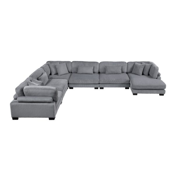 8555GY*2CR3ACVC 6-Piece Modular Sectional wi...