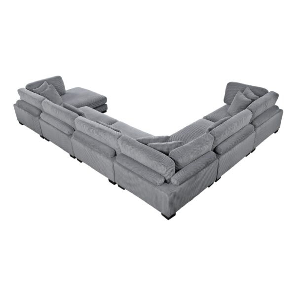 8555GY*2CR3ACVC 6-Piece Modular Sectional wi...