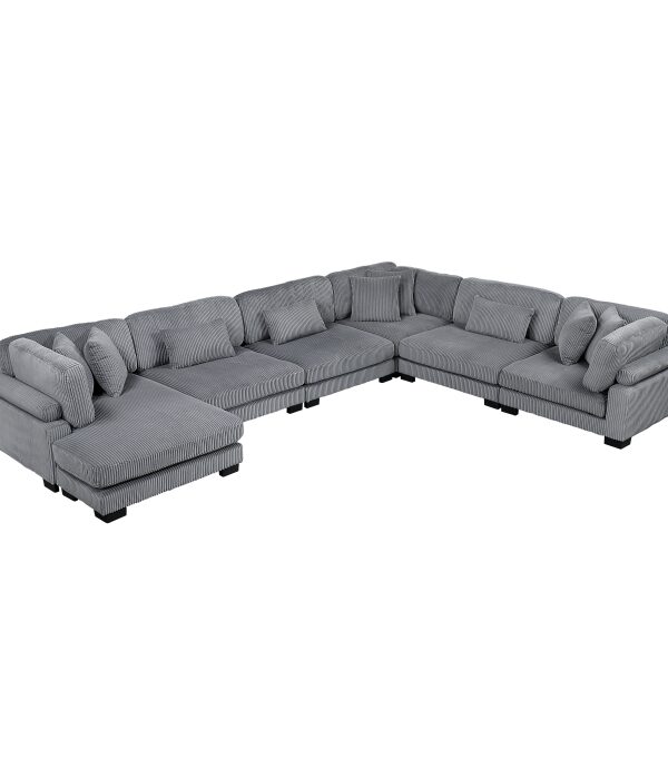 8555GY*2CR3ACVC 6-Piece Modular Sectional wi...