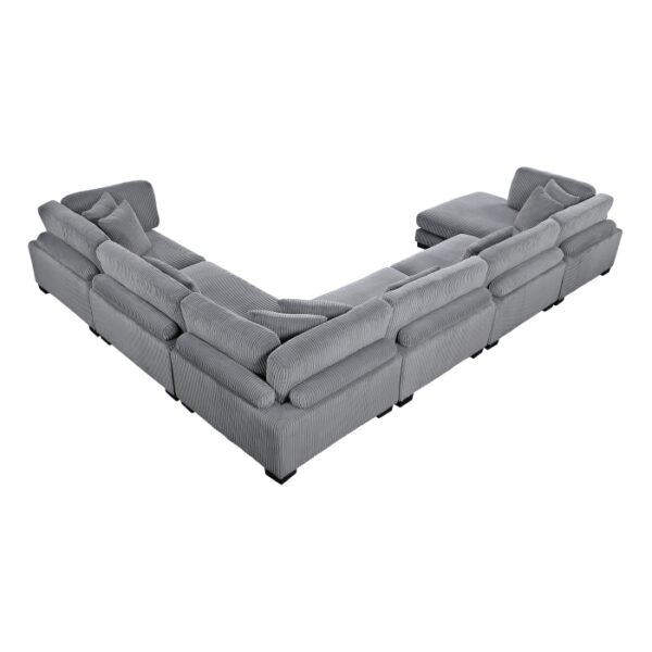 8555GY*2CR3ACVC 6-Piece Modular Sectional wi...