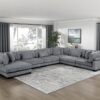 8555GY Seating-Traverse Collection 6-Piece Modular Sectional wi...