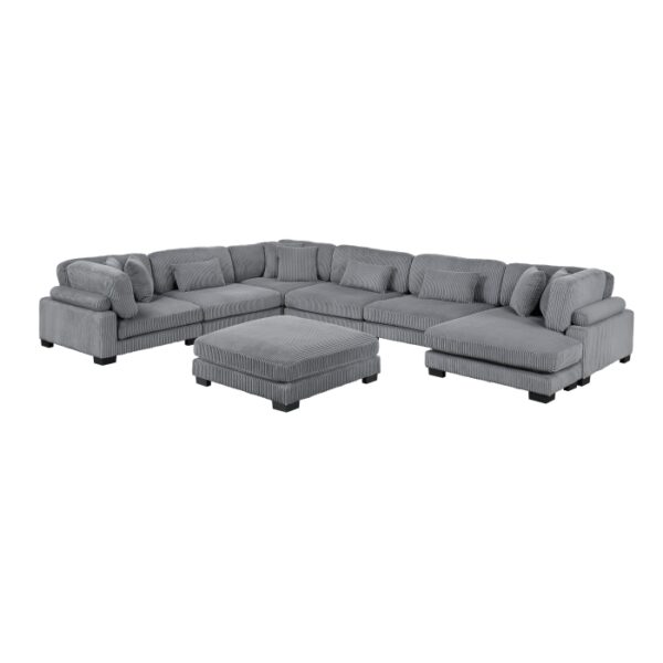 8555GY*2CR3ACVCOT 7-Piece Modular Sectional wi...