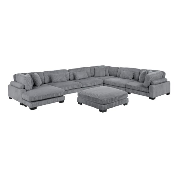 8555GY*2CR3ACVCOT 7-Piece Modular Sectional wi...
