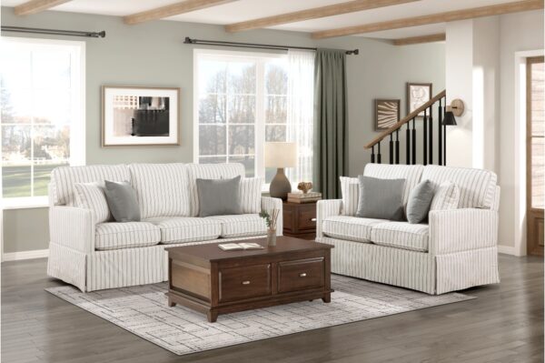 8557 Seating-Hampstead Collection 2pc Set: Sofa, Love