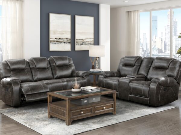 8560PM Seating-Gainesville Collection 2pc Set: Sofa, Love