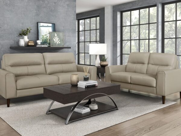 8566LTE Seating-Lewes Collection 2pc Set: Sofa, Love