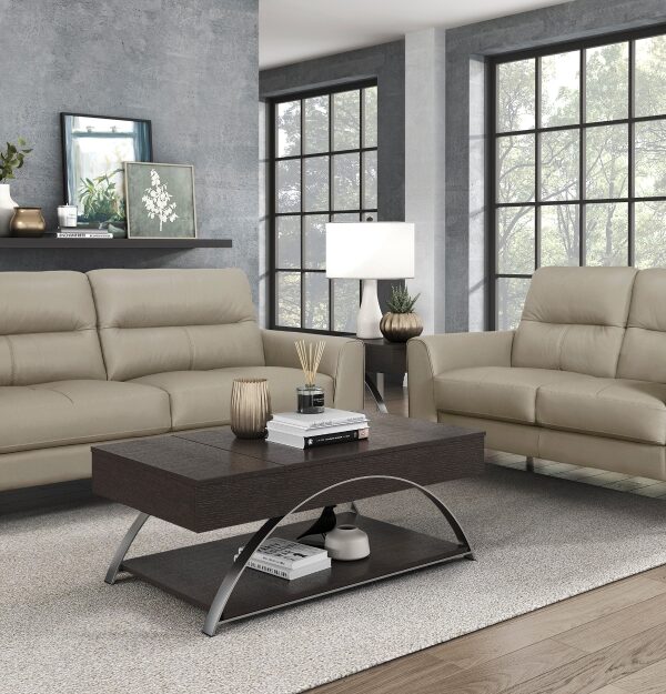 8566LTE Seating-Lewes Collection 2pc Set: Sofa, Love