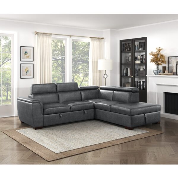8567GY*SC 2-Piece Sectional with Pull-...