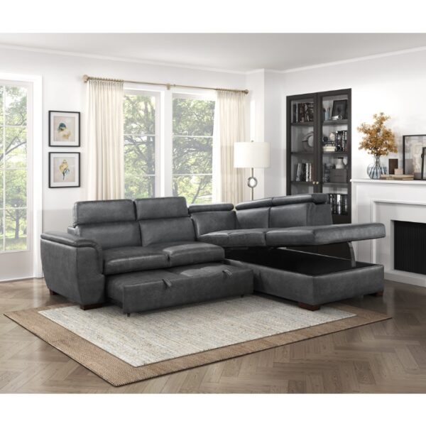 8567GY*SC 2-Piece Sectional with Pull-...