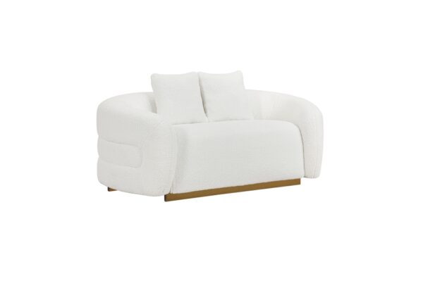 8568WH Seating-Novella Collection 2pc Set: Love, Chair
