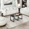 8568WH Seating-Novella Collection 2pc Set: Love, Chair
