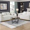 8568WH Seating-Novella Collection 2pc Set: Love, Chair