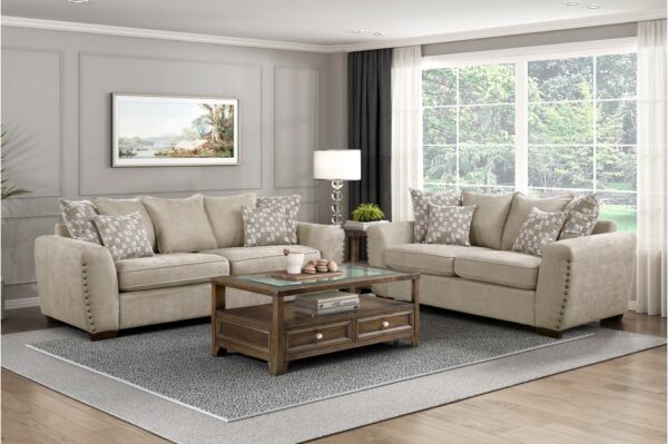 8579SS Seating-Silverthorne Collection 2pc Set: Sofa, Love