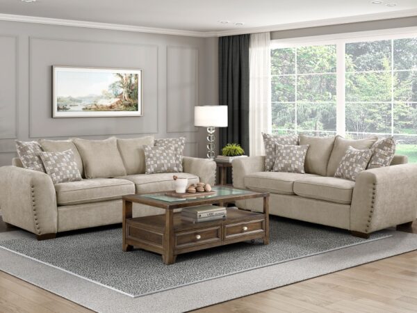 8579SS Seating-Silverthorne Collection 2pc Set: Sofa, Love