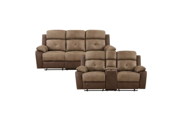 8599BR Seating-Glendale Collection 2pc Set: Sofa, Love