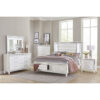 HE-1616W-1  Queen Platform Bed with LED Lighting and Footboard Storage