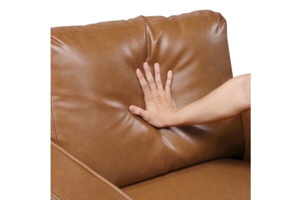 9203BRW Seating-Malcolm Collection 2pc Set: Sofa, Love