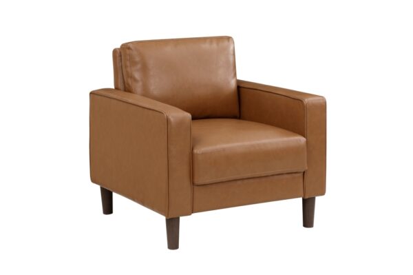 9203BRW Seating-Malcolm Collection 2pc Set: Sofa, Love
