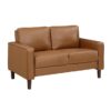 9203BRW Seating-Malcolm Collection 2pc Set: Sofa, Love