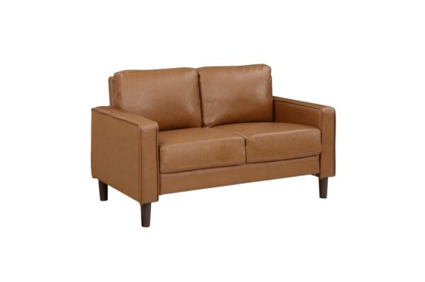 9203BRW Seating-Malcolm Collection 2pc Set: Sofa, Love