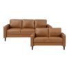 9203BRW Seating-Malcolm Collection 2pc Set: Sofa, Love