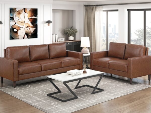 9203CHC Seating-Malcolm Collection 2pc Set: Sofa, Love