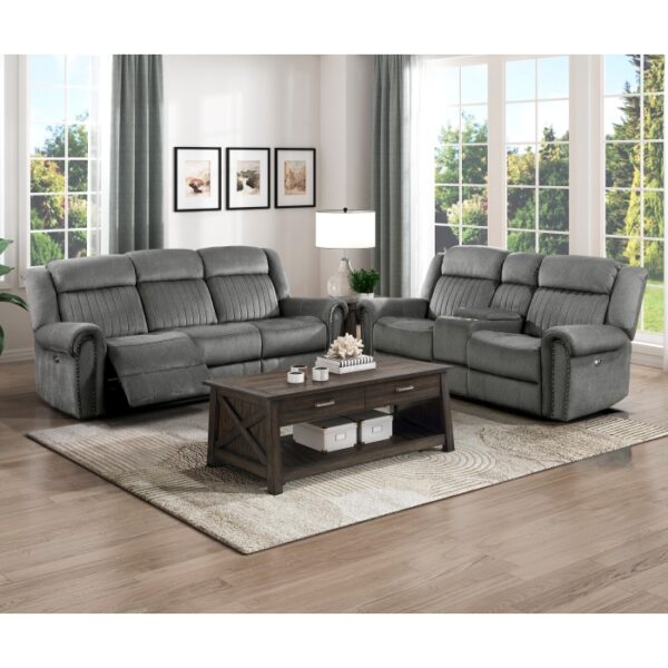 9204CC-3PW Power Double Reclining Sofa