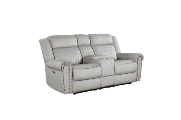9204MT-PW Seating-Brennen Collection 2pc Set: Sofa, Love (Power)