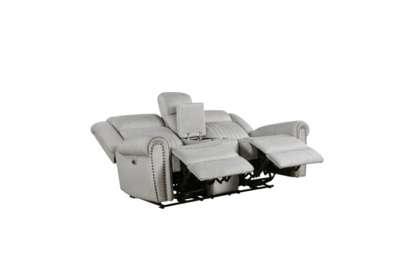 9204MT-PW Seating-Brennen Collection 2pc Set: Sofa, Love (Power)