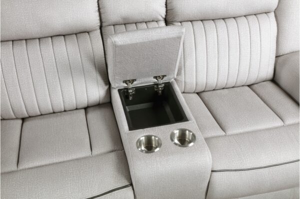 9204MT-PW Seating-Brennen Collection 2pc Set: Sofa, Love (Power)