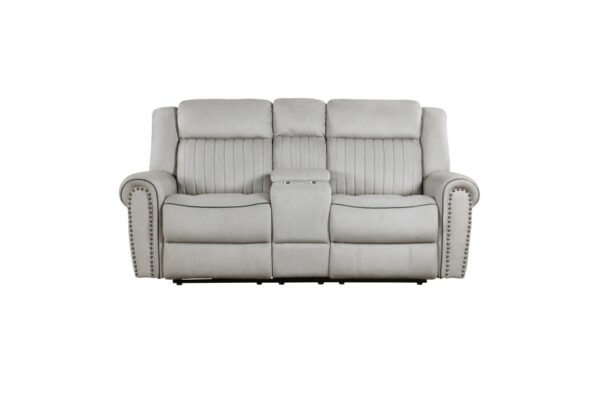 9204MT-PW Seating-Brennen Collection 2pc Set: Sofa, Love (Power)