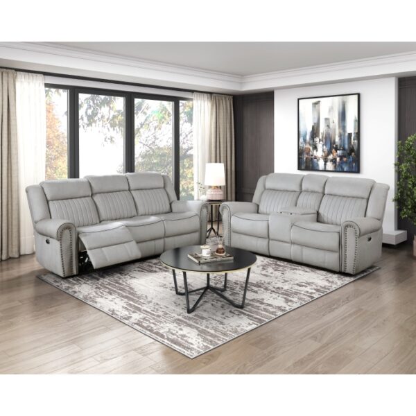 9204MT-3PW Power Double Reclining Sofa