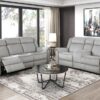 9204MT-PW Seating-Brennen Collection 2pc Set: Sofa, Love (Power)
