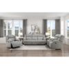 9207GRY-3 Double Reclining Sofa