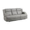 9207GRY-3 Double Reclining Sofa