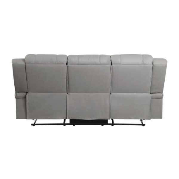 9207GRY-3 Double Reclining Sofa