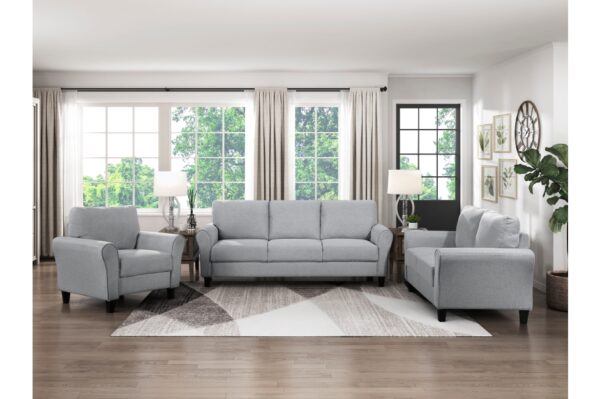 9209DG Seating-Ellery Collection 2pc Set: Sofa, Love
