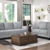 9209DG Seating-Ellery Collection 2pc Set: Sofa, Love