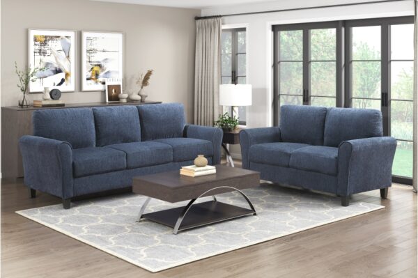 9209NFNV Seating-Ellery Collection 2pc Set: Sofa, Love