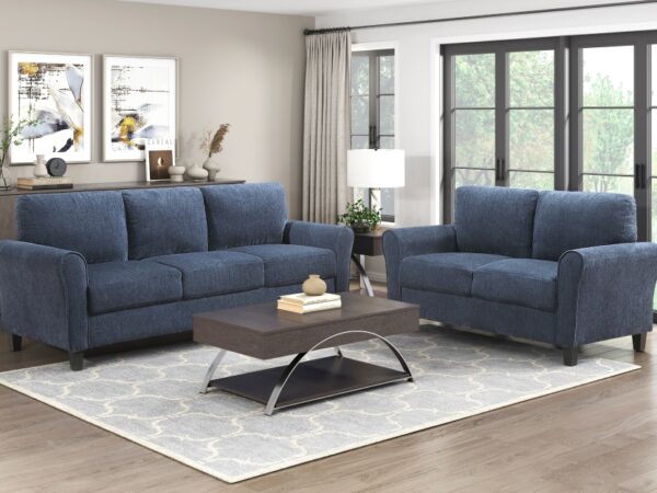 9209NFNV Seating-Ellery Collection 2pc Set: Sofa, Love