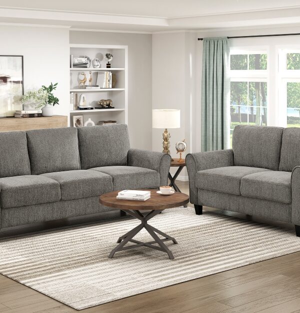 9209NFPT Seating-Ellery Collection 2pc Set: Sofa, Love