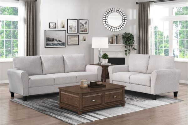 9209SN Seating-Ellery Collection 2pc Set: Sofa, Love