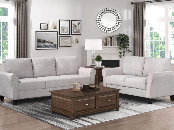 9209SN Seating-Ellery Collection 2pc Set: Sofa, Love