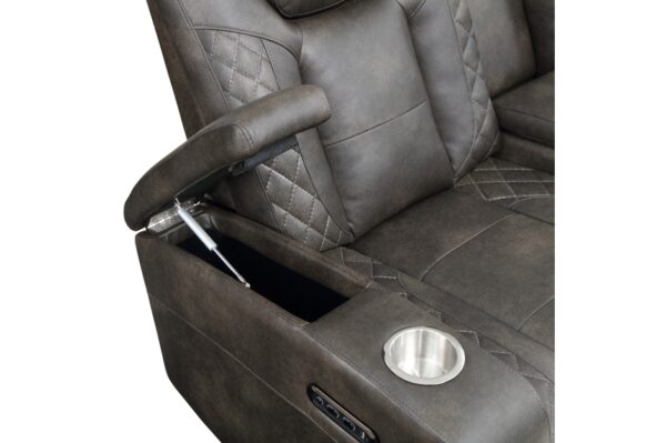 9211BRG Seating-Tabor Collection 2pc Set: Sofa, Love (Power)