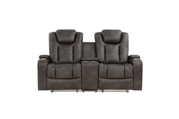 9211BRG Seating-Tabor Collection 2pc Set: Sofa, Love (Power)